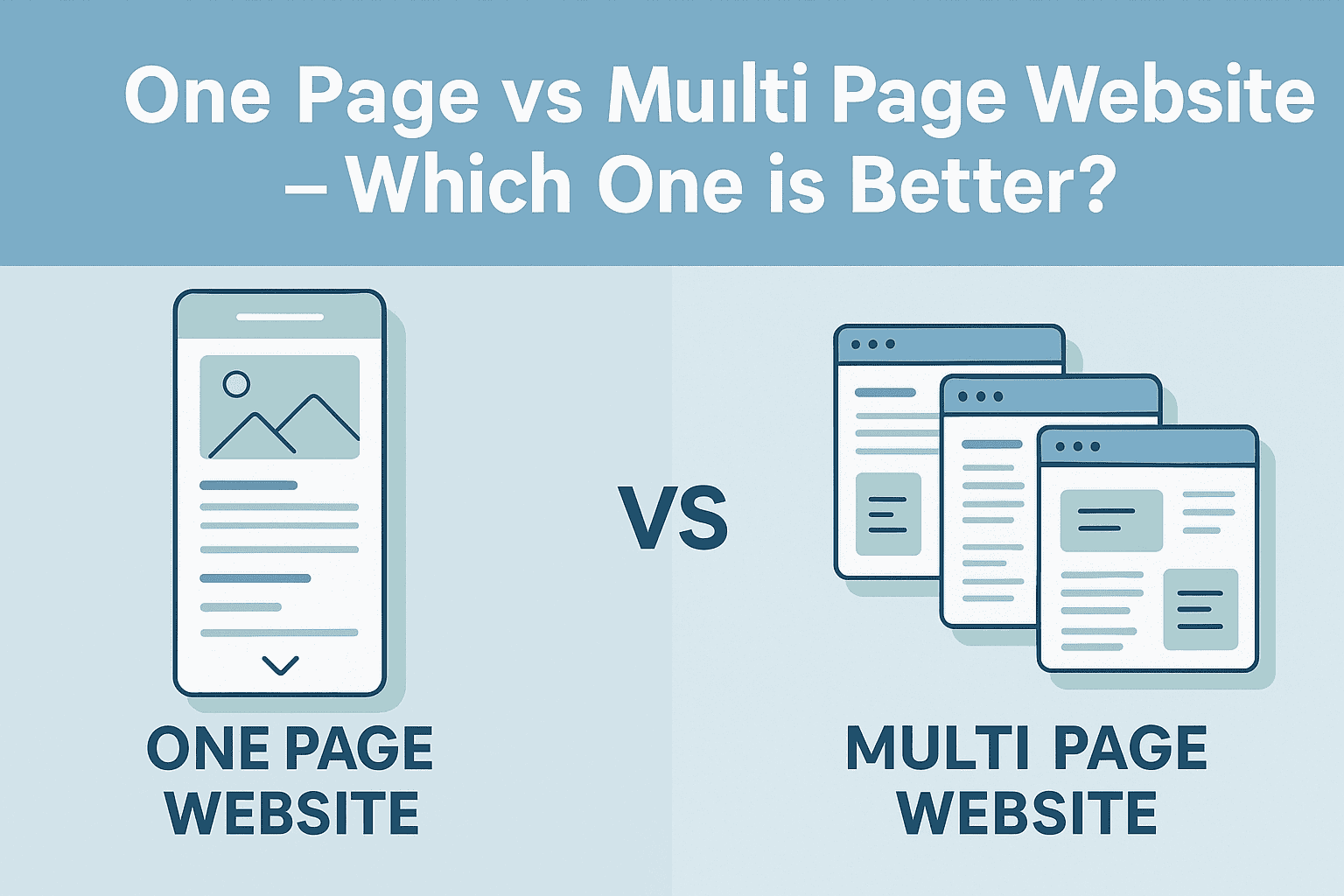 One Page Website vs Multi Page Website